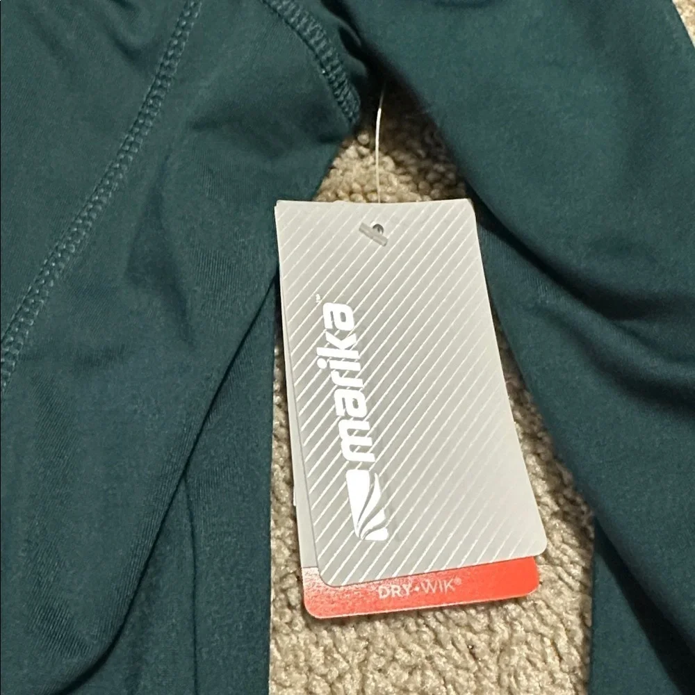 Marika Women's Green Asymmetrical Zip Active Wear Jacket Sz M NWT